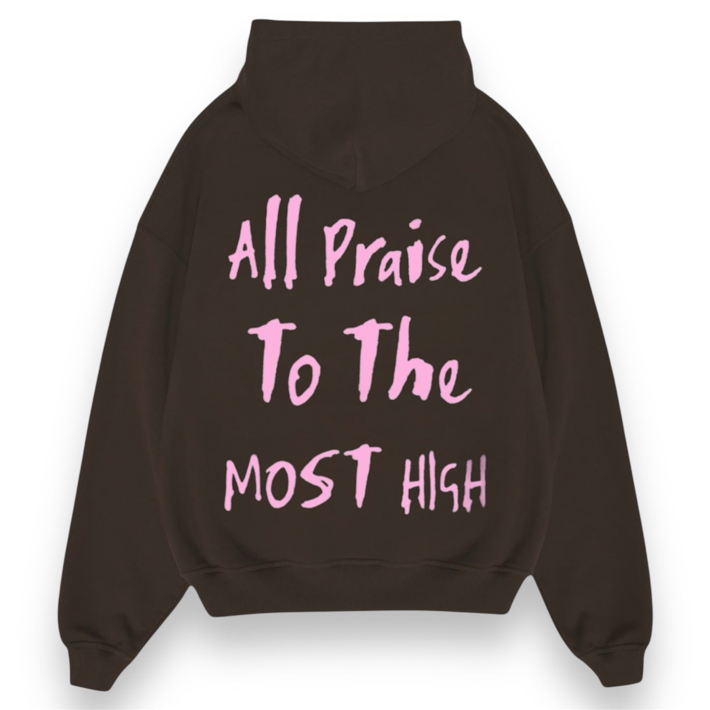 “All Praise” (Brown) - Oversized Hoodie