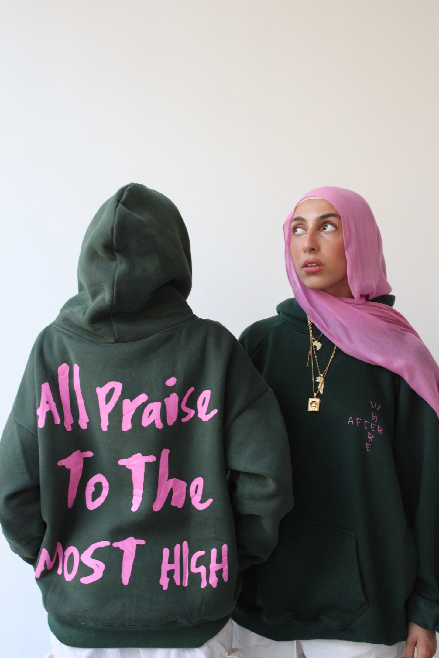 “All Praise” (Green) - Oversized Hoodie