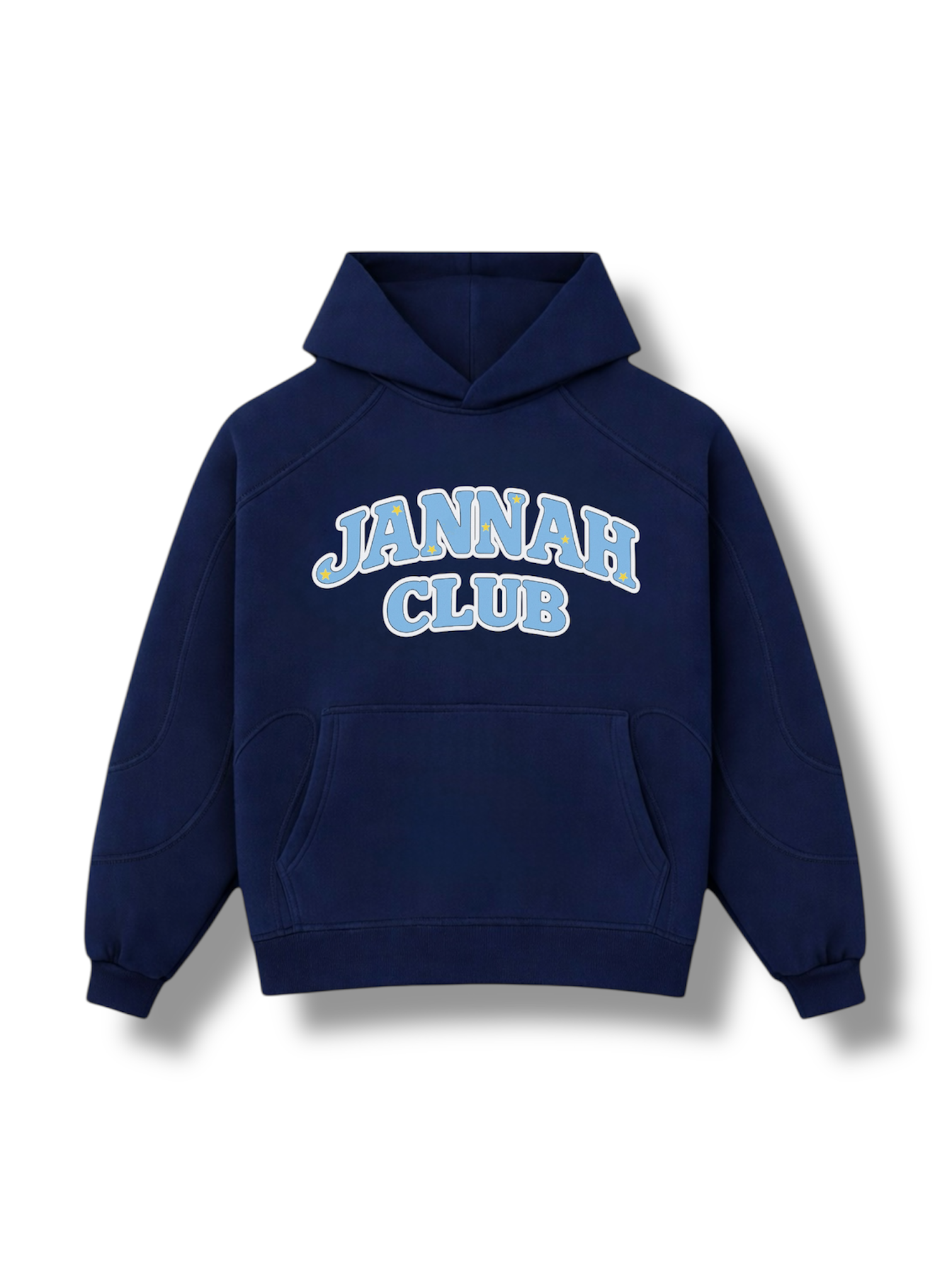 Jannah Club” Oversized Hoodie- Navy Blue – Hereafter