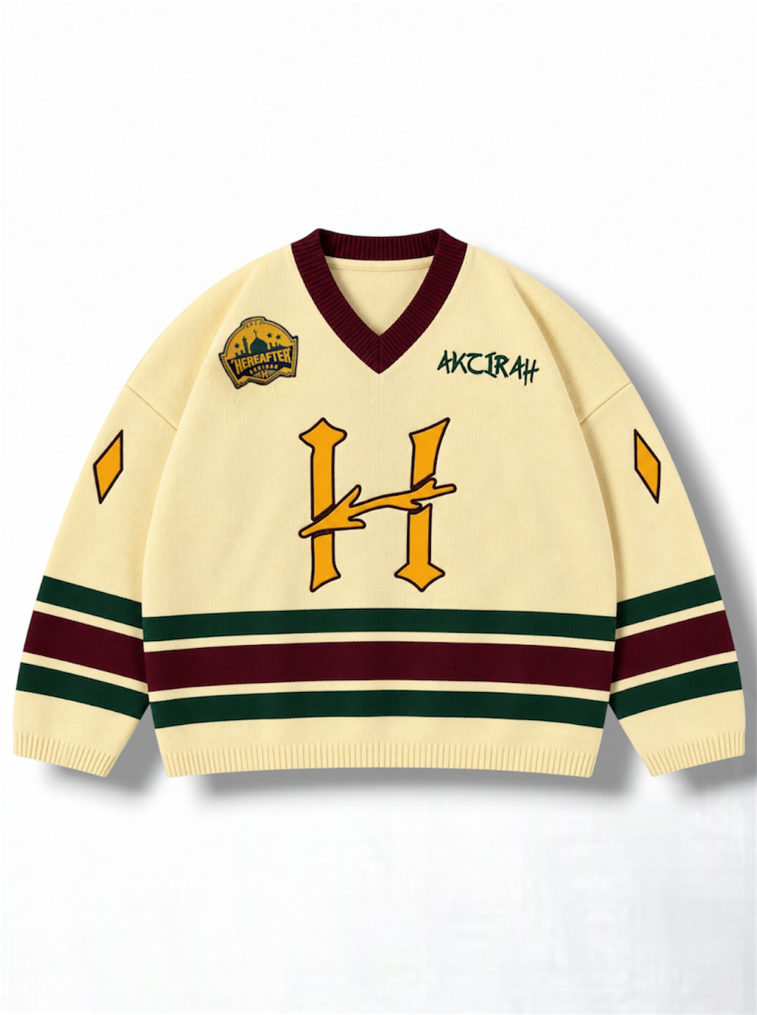 “Ahl Al-Jannah” Yellow - Hockey Knit Jersey