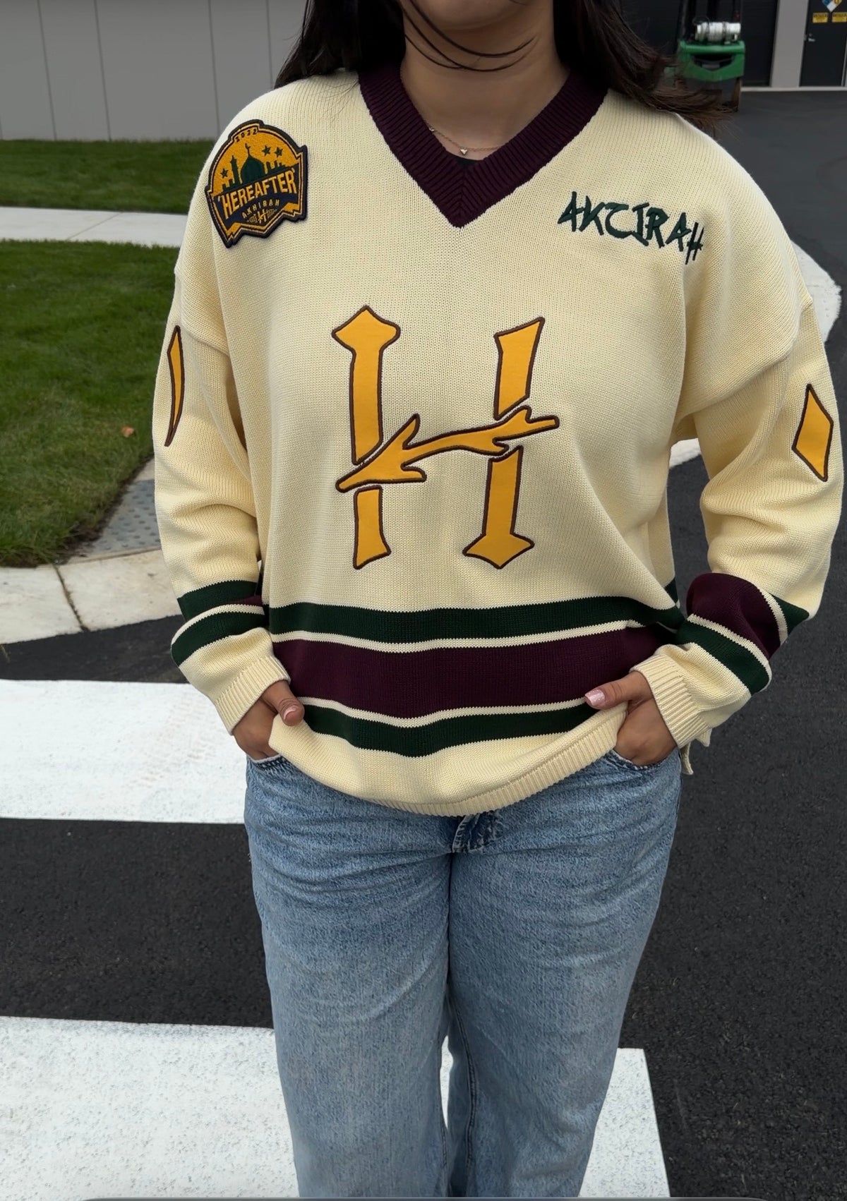 “Ahl Al-Jannah” Yellow - Hockey Knit Jersey