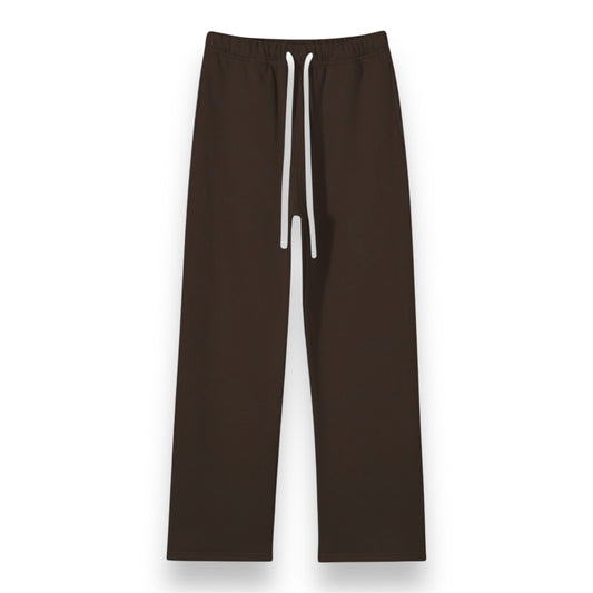 Straight Leg Sweatpant- Brown